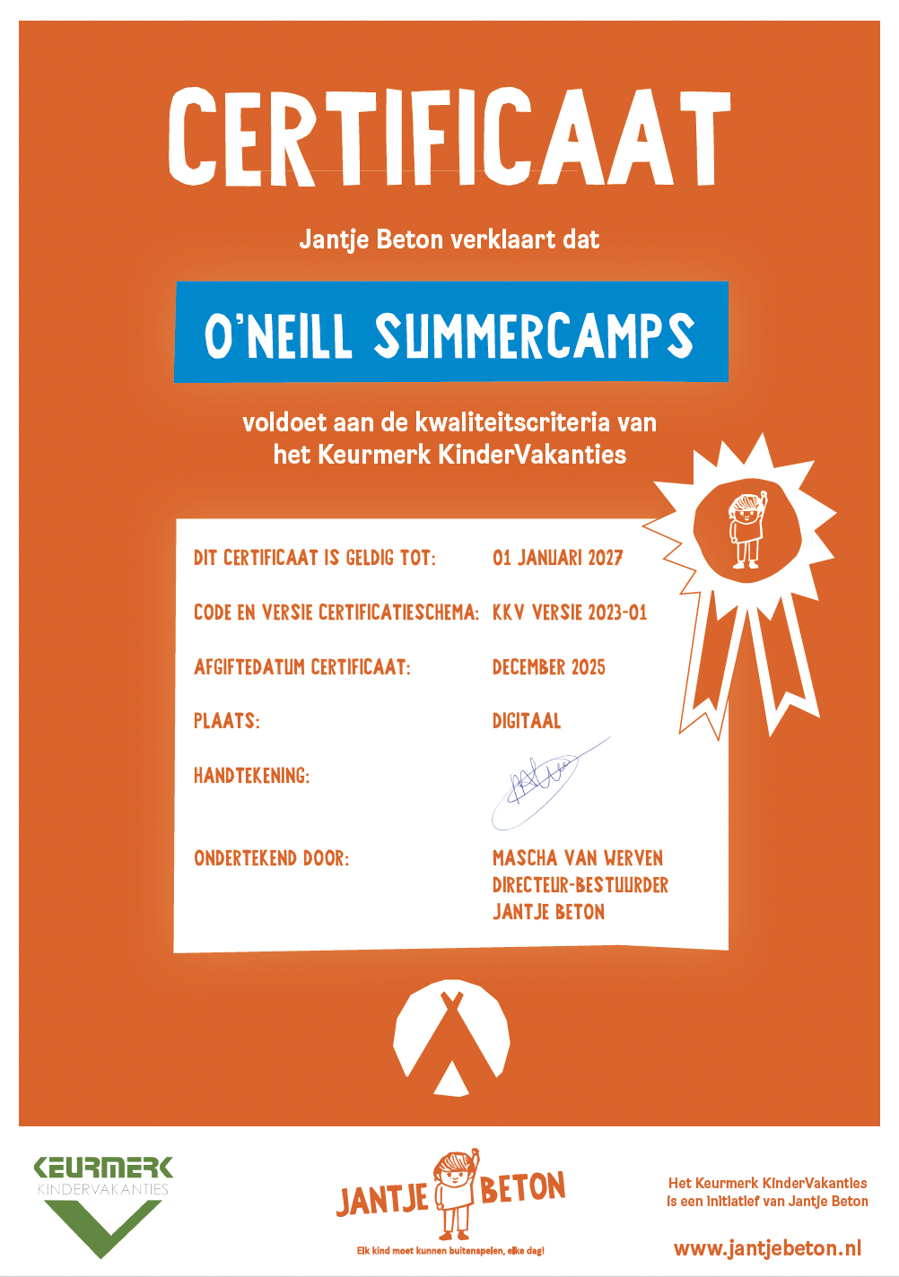 Keurmerk Kindervakanties